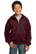 Port & Company PC90YZH - Youth Core Fleece Full-Zip Hoodie - Maroon