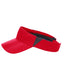 Core365 CE002 - Unisex Drive Performance Visor - Classic Red / Carbon