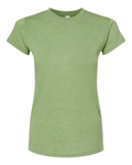 Women's Poly-Rich Slim Fit Tee - Heather Green