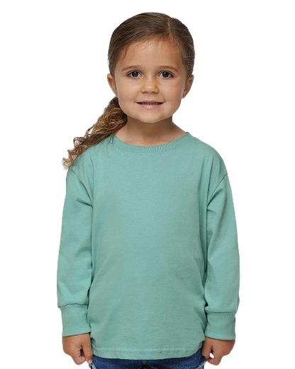 Toddler Long-Sleeve Fine Jersey T-Shirt - Saltwater