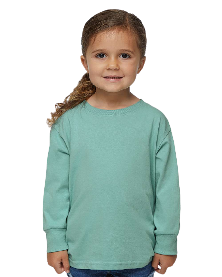 Toddler Long-Sleeve Fine Jersey T-Shirt - Saltwater