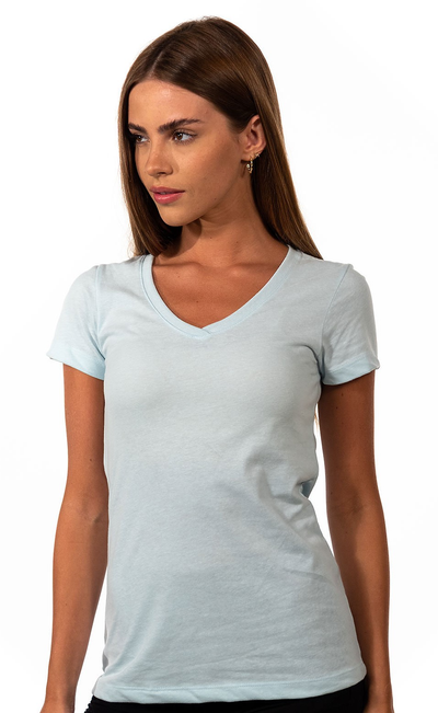 Women's Sueded V - White