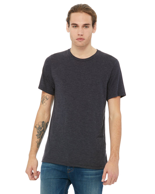 Unisex Heather CVC T-Shirt - Heather Midnight Navy