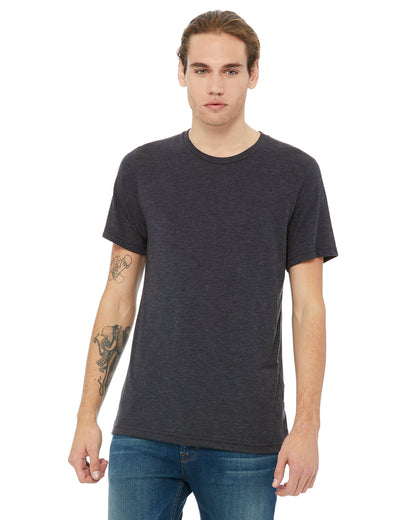 Unisex Heather CVC T-Shirt - Heather Midnight Navy