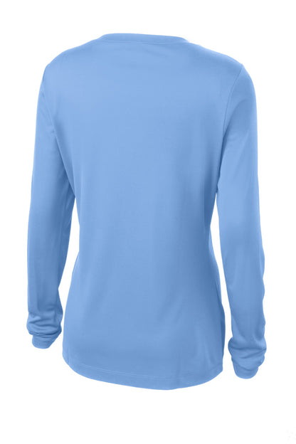 Women's Long Sleeve PosiCharge Competitor V-Neck Tee - Carolina Blue