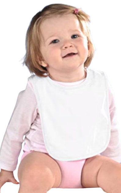 Infant Premium Jersey Bib - White