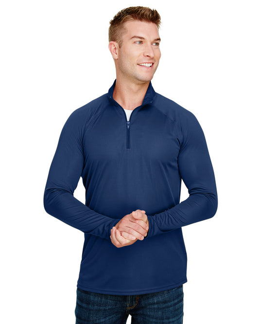 Unisex Daily Polyester 1/4 Zip - Navy