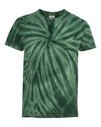 Youth Cyclone Vat-Dyed Pinwheel Short Sleeve T-Shirt - Forest