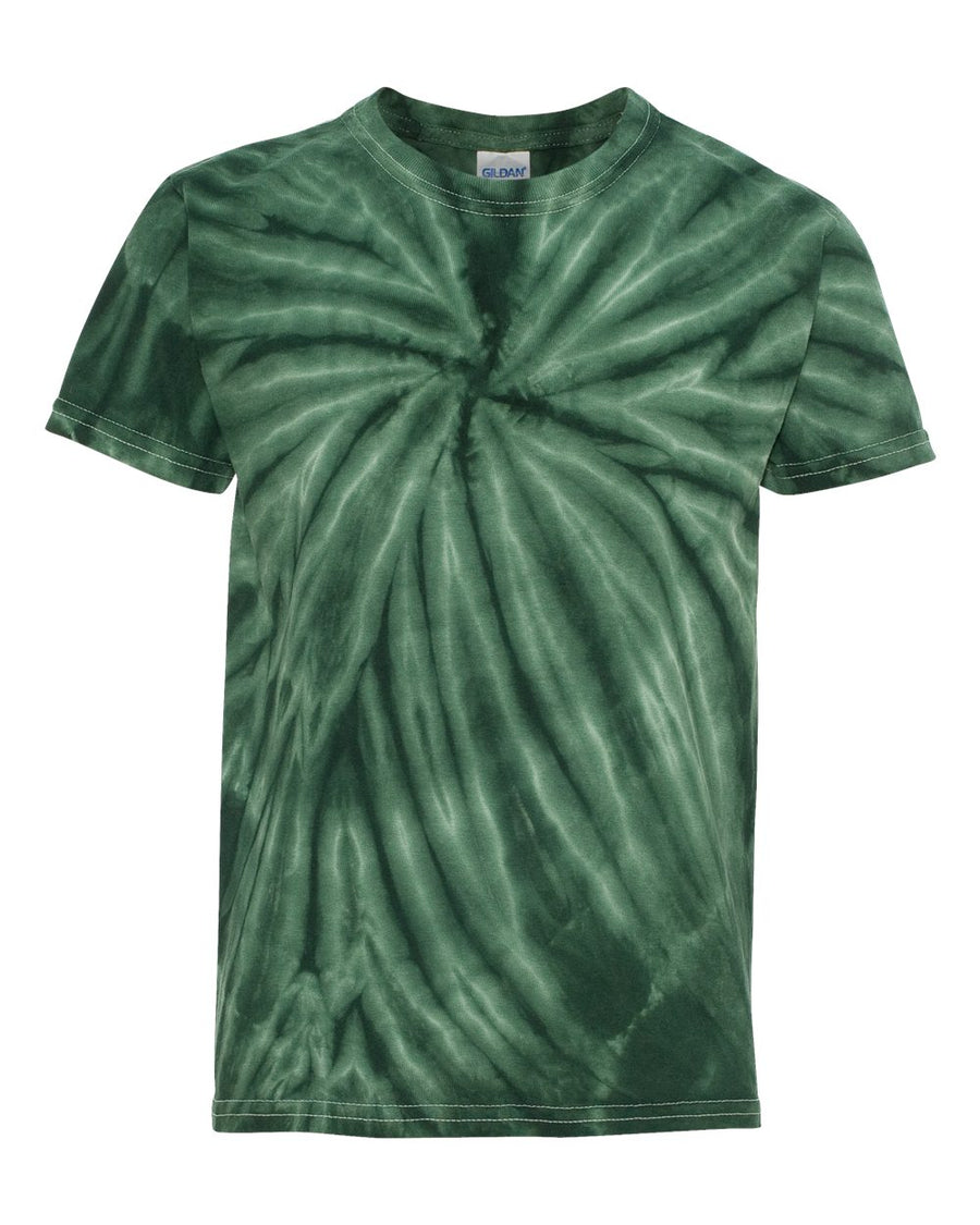 Youth Cyclone Vat-Dyed Pinwheel Short Sleeve T-Shirt - Forest