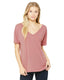 Bella + Canvas 8815 - Women's Slouchy V-Neck T-Shirt - Mauve