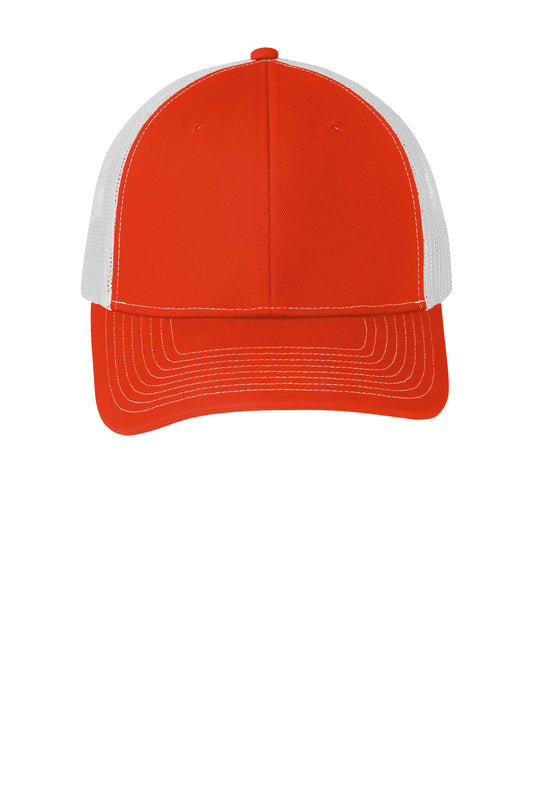 Snapback Trucker Cap - Orng/White