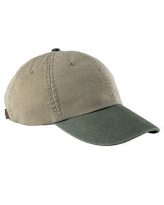Optimum Pigment Dyed-Cap - Khaki / Spruce Green