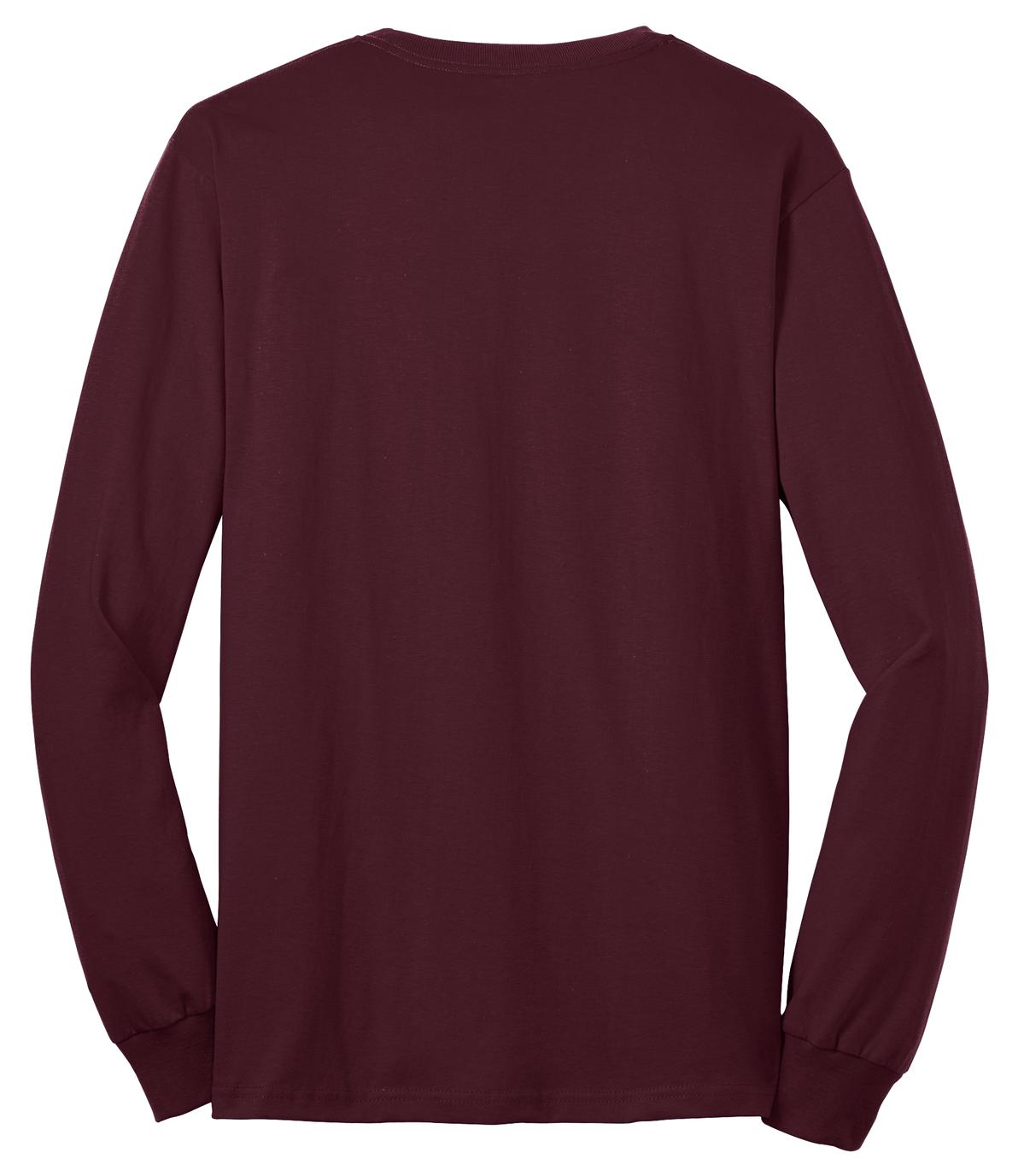 Unisex Tall Long Sleeve Core Blend Tee - Athletic Maroon