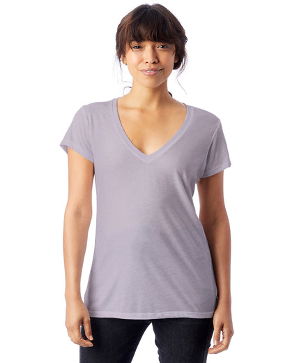Women's Slinky-Jersey V-Neck T-Shirt - Lilac Mist