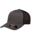 Flexfit 6511 - Unisex 6-Panel Trucker Cap - Charcoal / Black