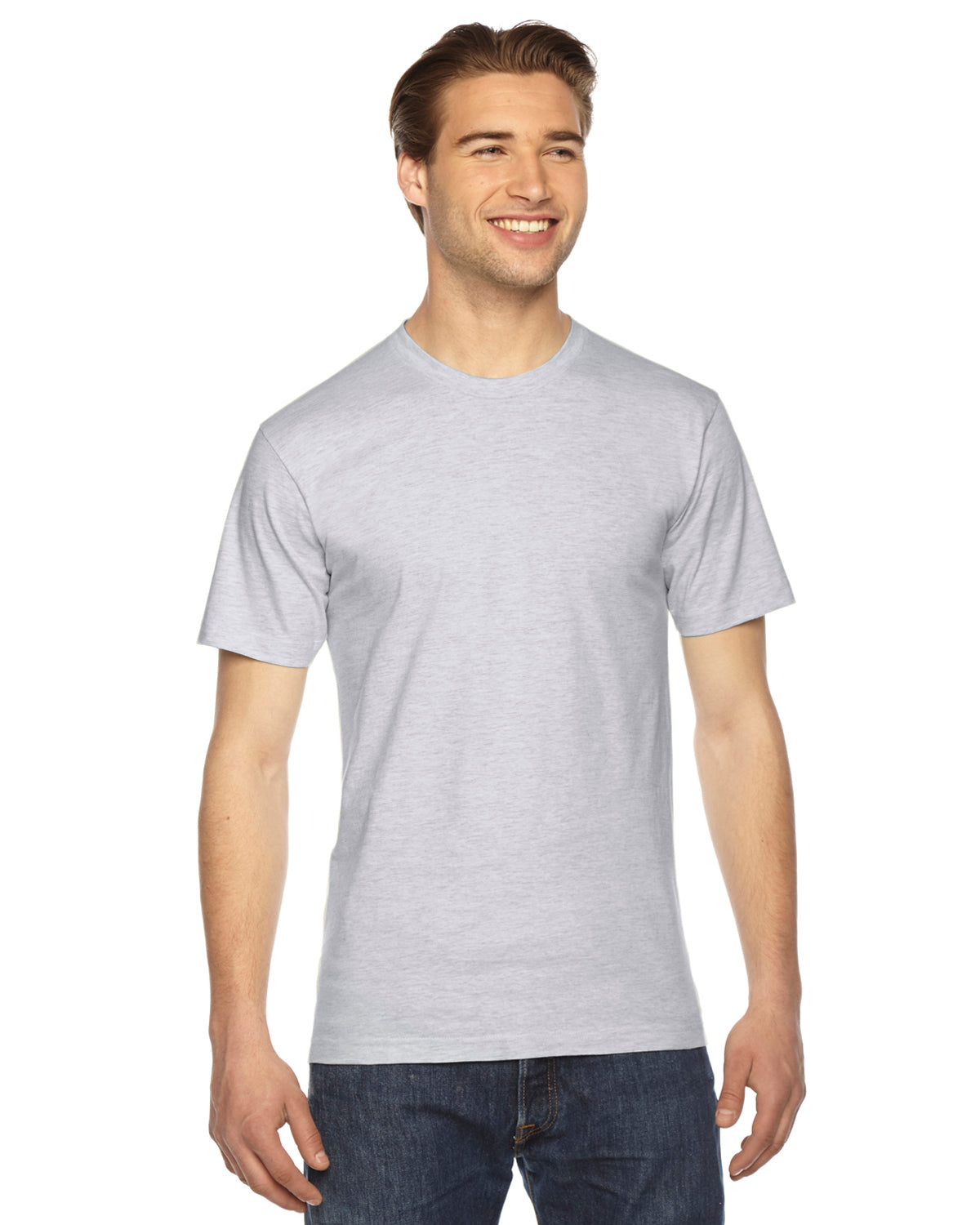 Unisex Fine Jersey Short-Sleeve T-Shirt - Ash Gray