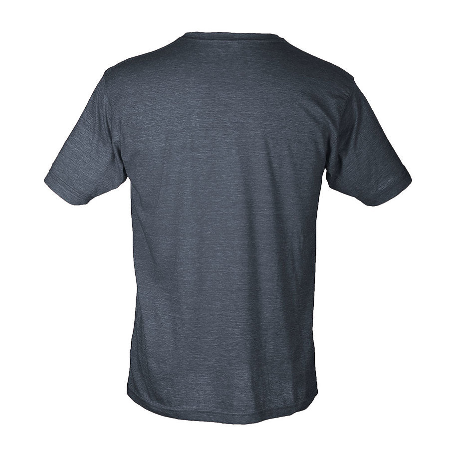 Unisex Poly-Rich Tee - Heather Navy