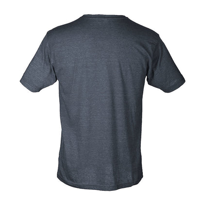 Unisex Poly-Rich Tee - Heather Navy
