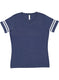 LAT 3537 - Women's Football T-Shirt - Vintage True Navy / Blend White
