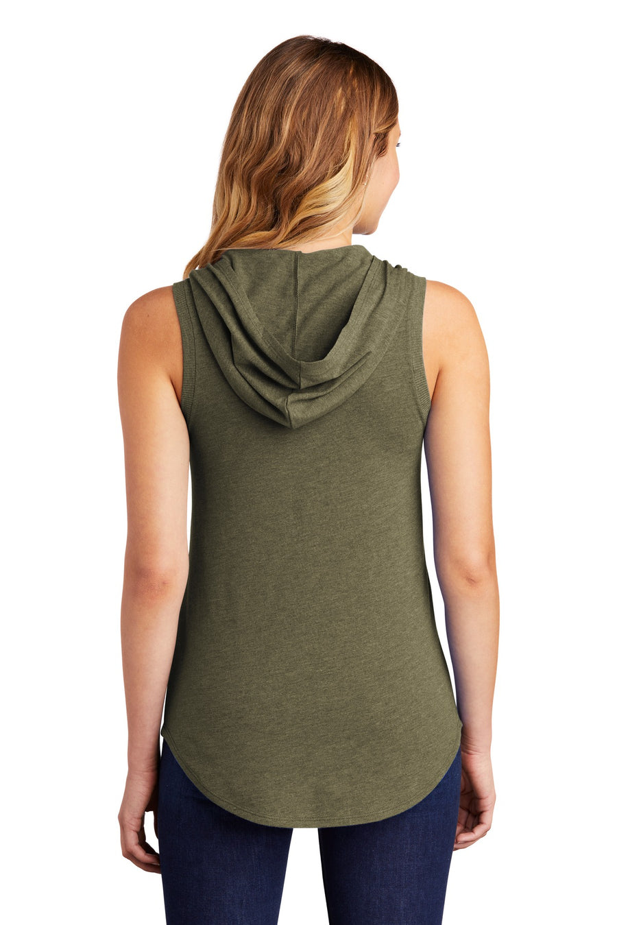 Women's Perfect Tri Sleeveless Hoodie - Miltry Green Frost