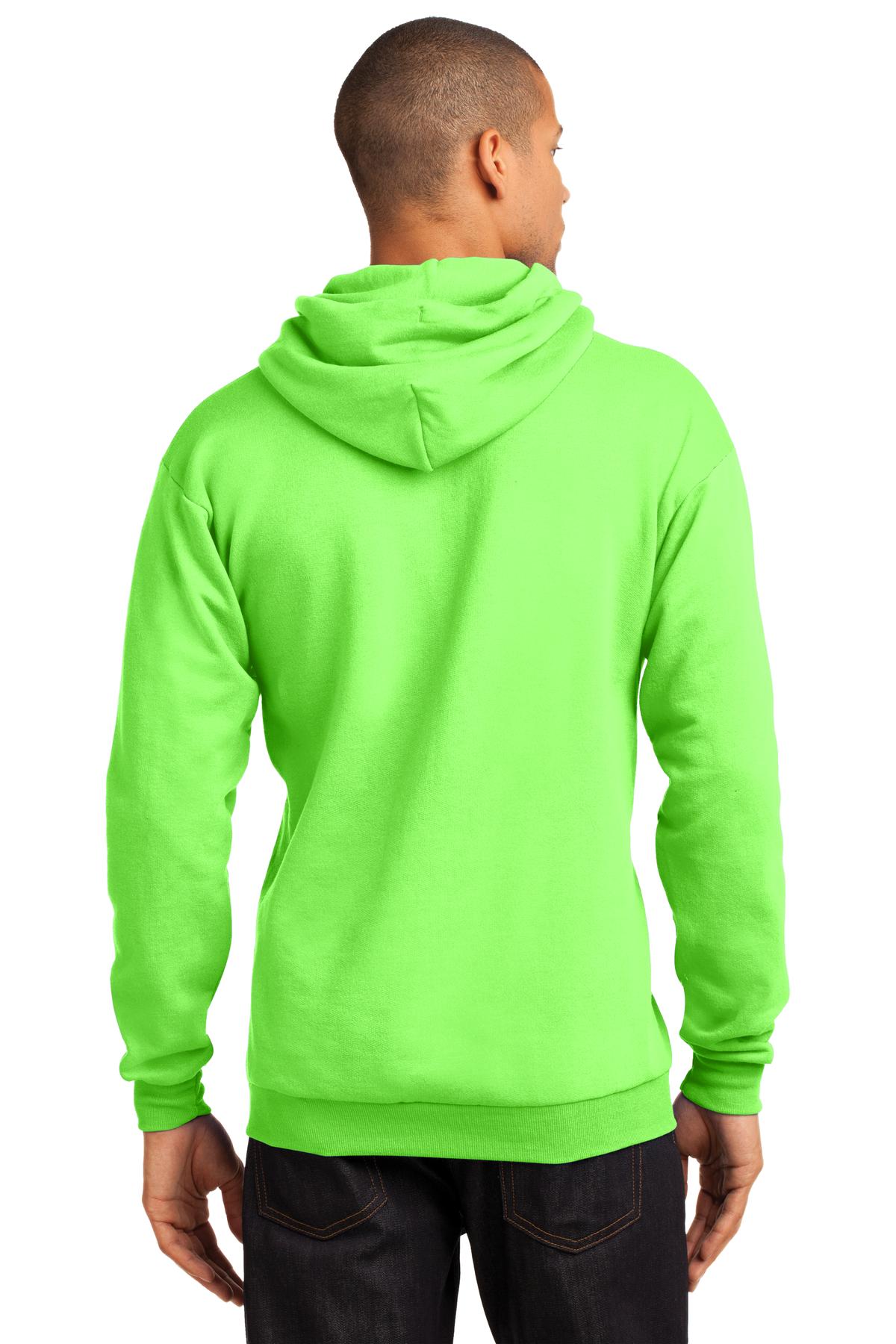 Unisex Core Fleece Pullover Hoodie - Neon Green