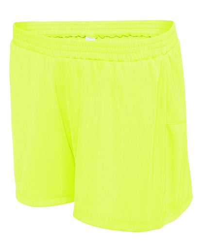 Women's Race Shorts - Sport Safety Yellow