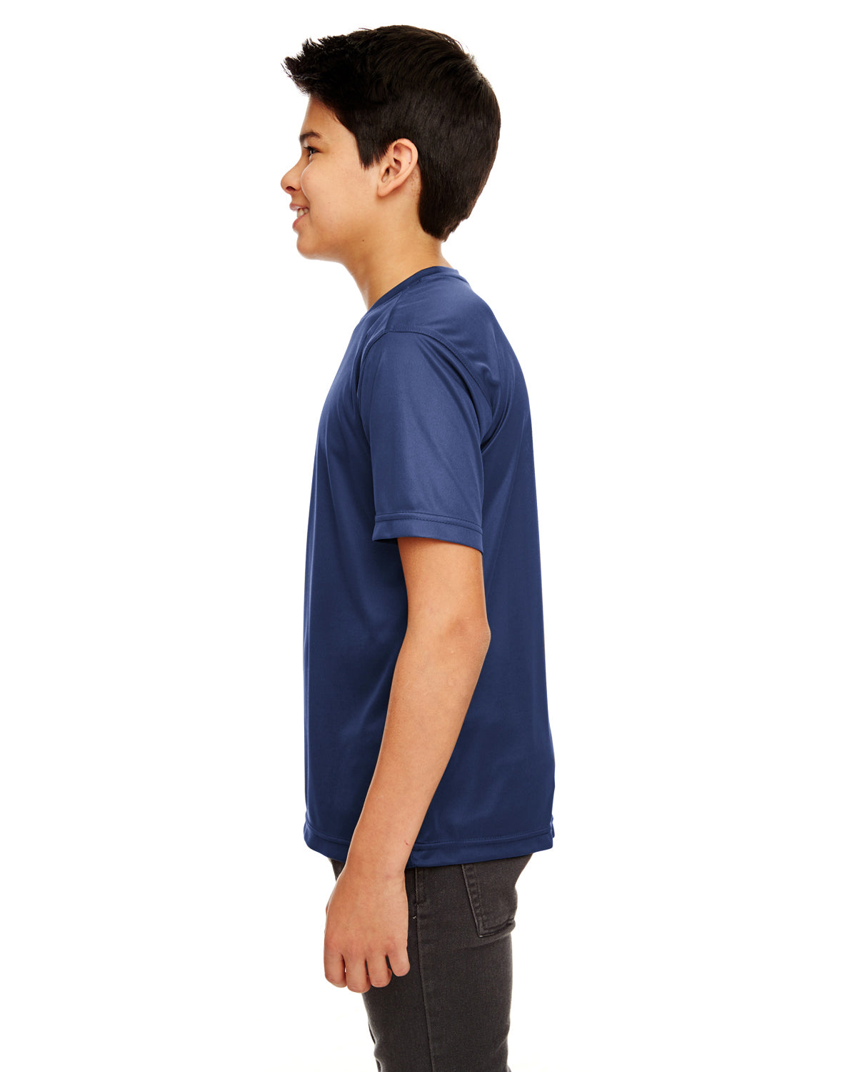 Youth Cool & Dry Sport Performance Interlock T-Shirt - Navy
