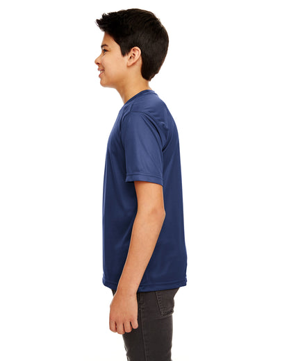 Youth Cool & Dry Sport Performance Interlock T-Shirt - Navy