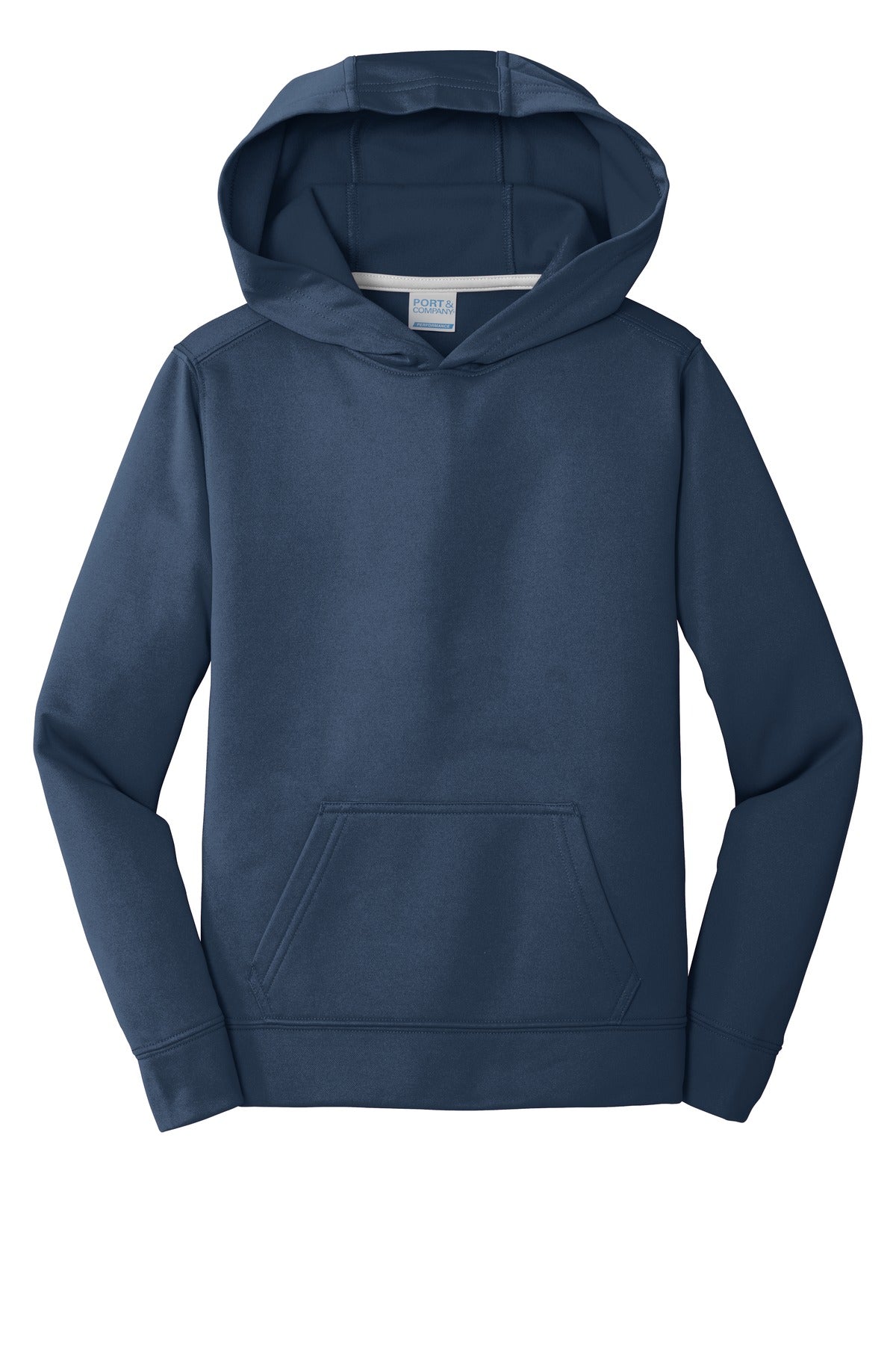 Youth Performance Fleece Pullover Hoodie - Deep Navy