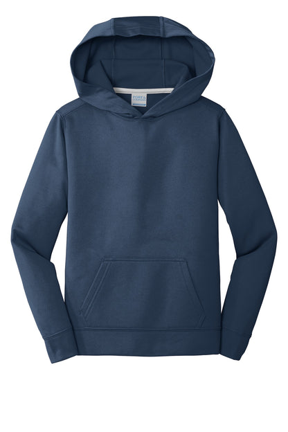 Youth Performance Fleece Pullover Hoodie - Deep Navy