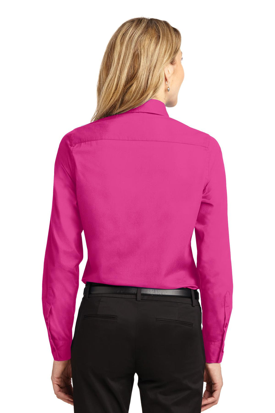 Women's Long Sleeve Easy Care Shirt - Tropical Pink