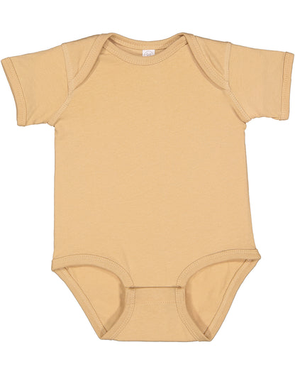 Infant Fine Jersey Bodysuit - Latte
