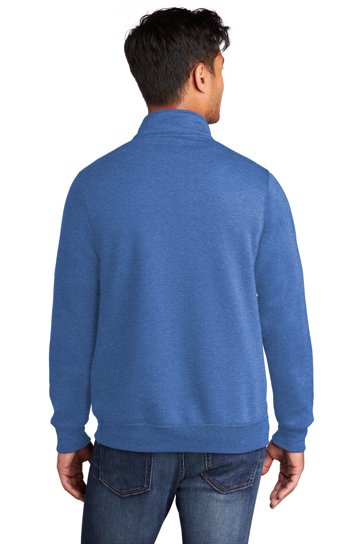 Unisex Core Fleece 1/4-Zip Pullover Sweatshirt - Heather Royal