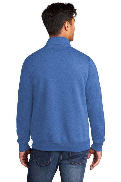 Unisex Core Fleece 1/4-Zip Pullover Sweatshirt - Heather Royal