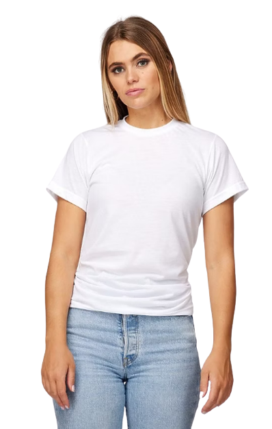 Unisex Poly-Rich Tee - White