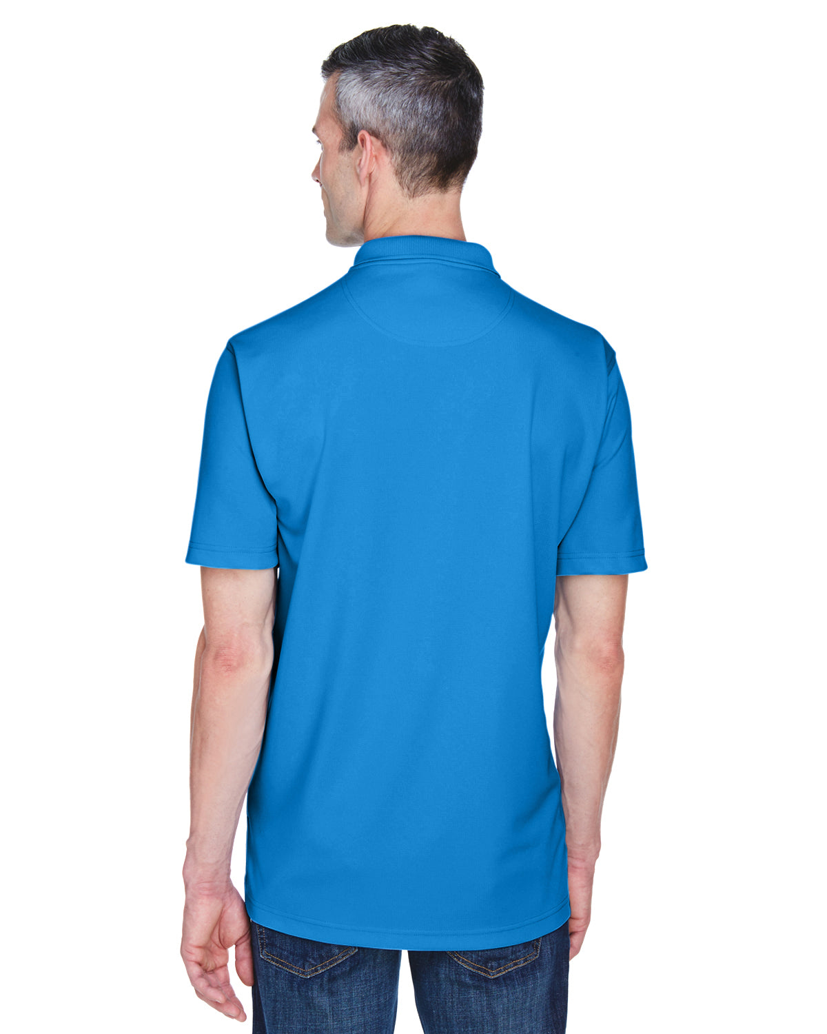 Men's Cool & Dry Stain-Release Performance Polo - Pacific Blue