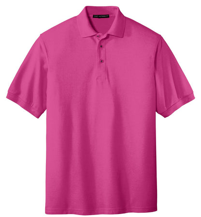 Unisex Silk Touch Polo - Tropical Pink