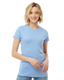 Tultex 0240TC - Women's Poly-Rich Slim Fit Tee - Heather Athletic Blue
