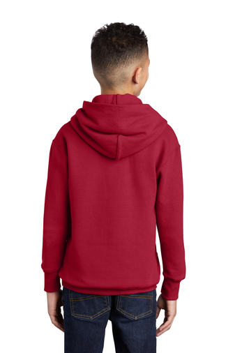 Youth Core Fleece Pullover Hoodie - Red