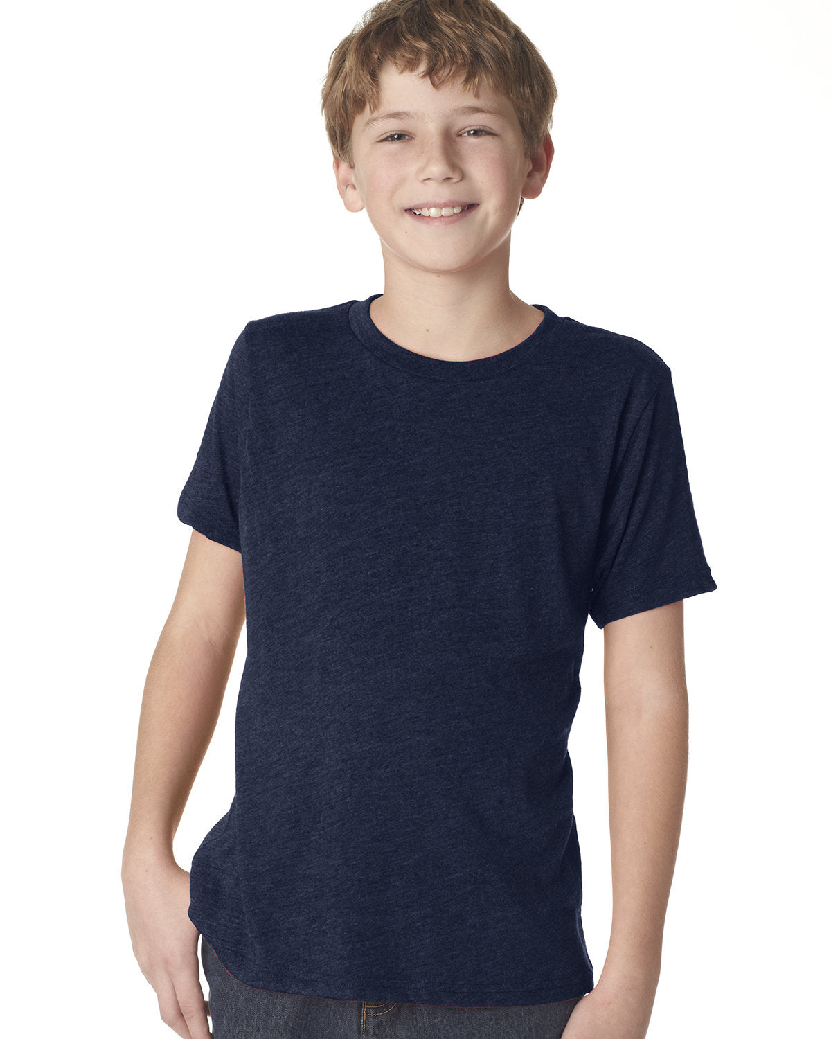 Youth Triblend Crew - Vintage Navy