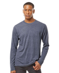 Unisex Poly-Rich Long Sleeve Tee - Heather Navy