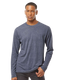 Tultex 0242TC - Unisex Poly-Rich Long Sleeve Tee - Heather Navy