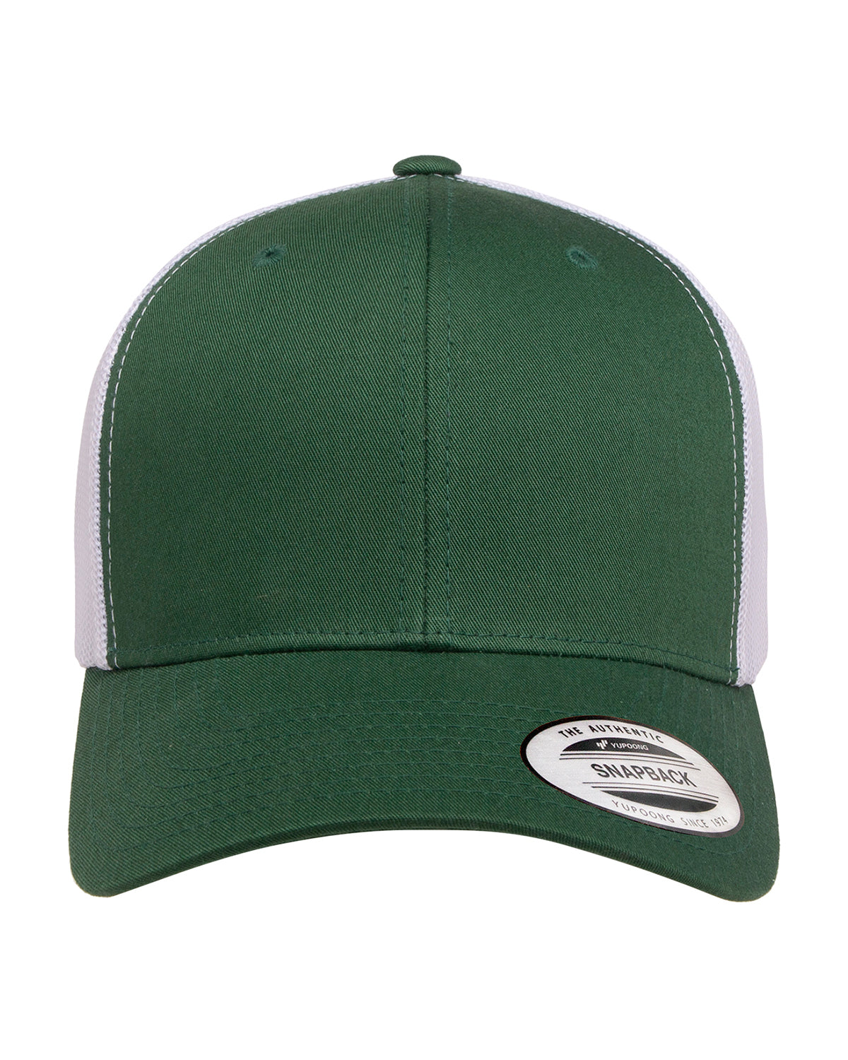 Unisex Retro Trucker Cap - Evergreen / White