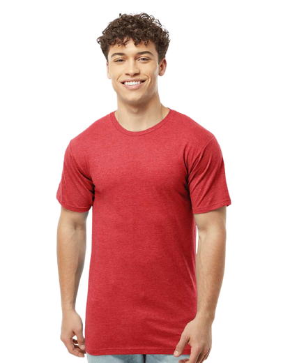 Unisex Heavyweight Tee - Heather Red