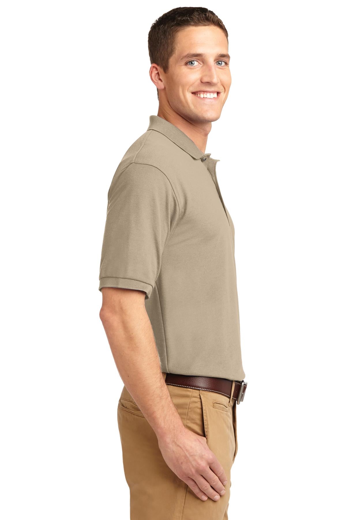 Unisex Silk Touch Polo - Stone