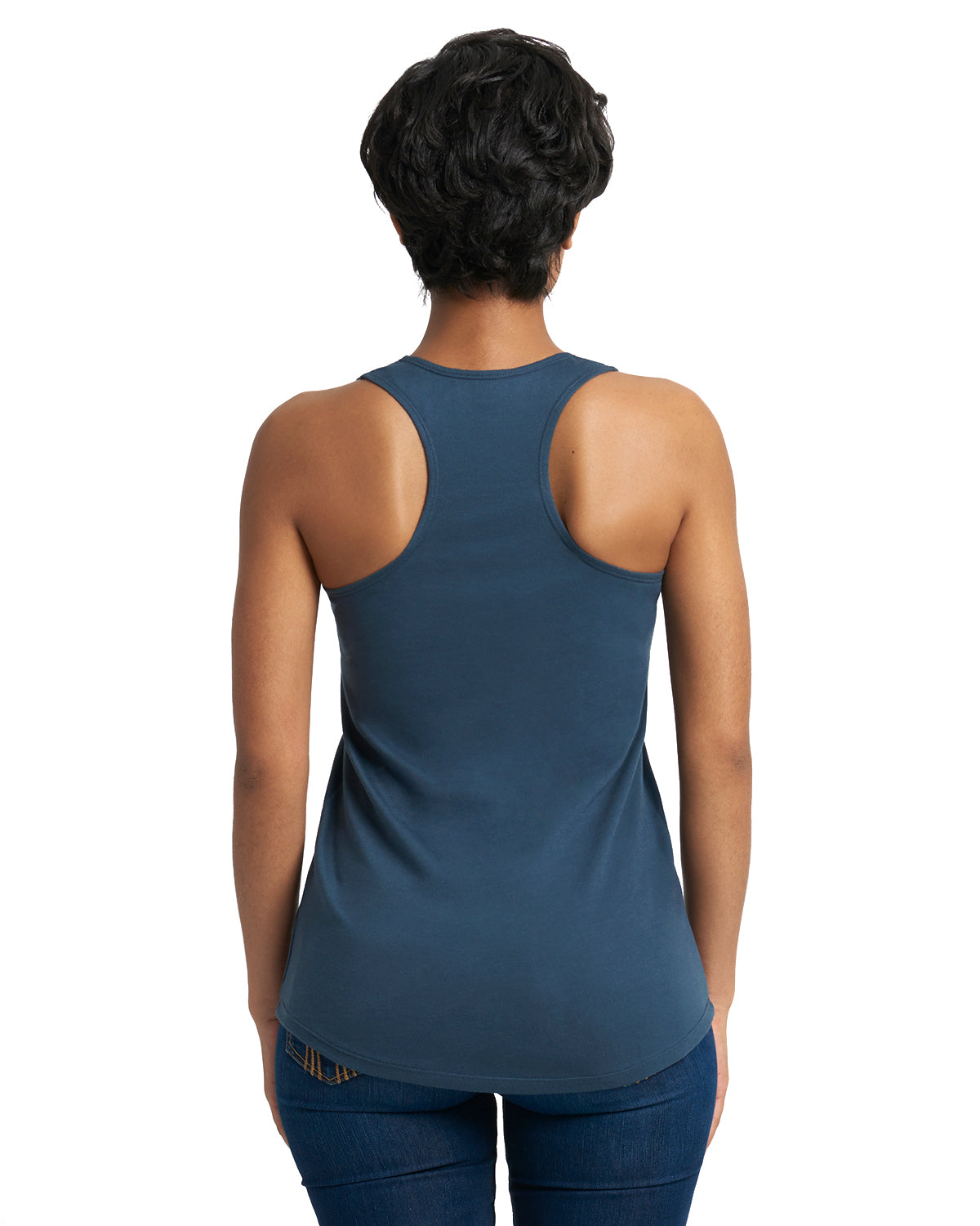 Women's French Terry Racerback Tank - Indigo