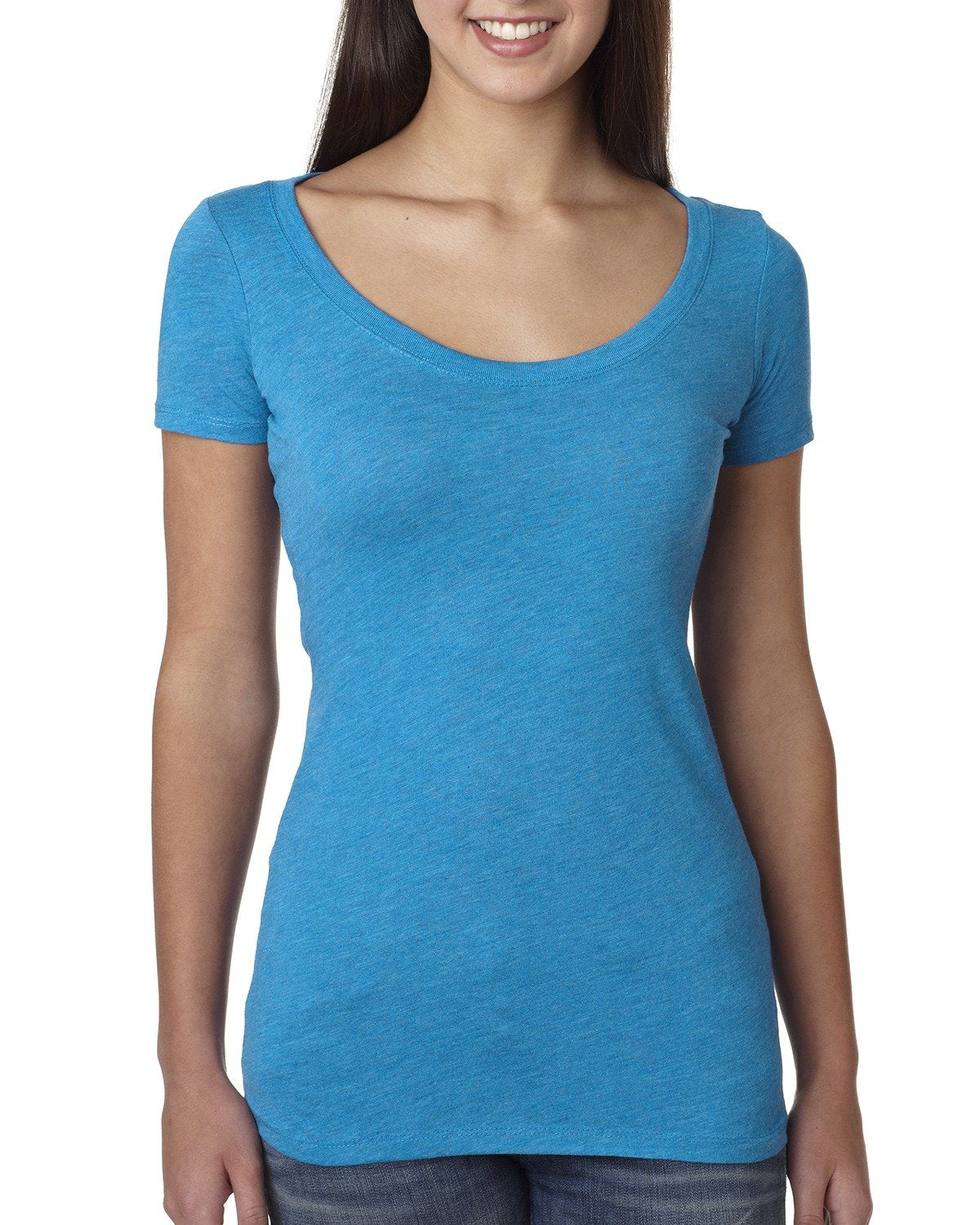 Women's Triblend Scoop - Vintage Turquoise