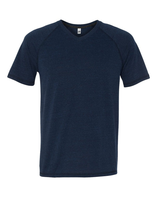 Triblend V-Neck T-Shirt - Navy Heather Triblend