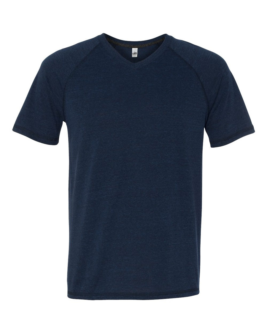 Triblend V-Neck T-Shirt - Navy Heather Triblend
