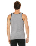 Unisex Jersey Tank - Heather Athletic / Black
